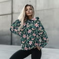 thumbnail image 4 of SCRAWLGOD Flower Oversized Hoodie for Women Pullover Sweatshirts for Women Loose Fit Long Sleeve Woman Fall Hoodies Graphic Soft Sportswear Hoodie Women Yoga Size S, 4 of 7