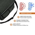 thumbnail image 3 of OPUX Insulated Dual Compartment Lunch Bag for Men, Women | Double Deck Reusable Lunch Pail Cooler Bag with Shoulder Strap, Soft Leakproof Liner | Large Lunch Box Tote for Work, School (Charcoal), 3 of 4