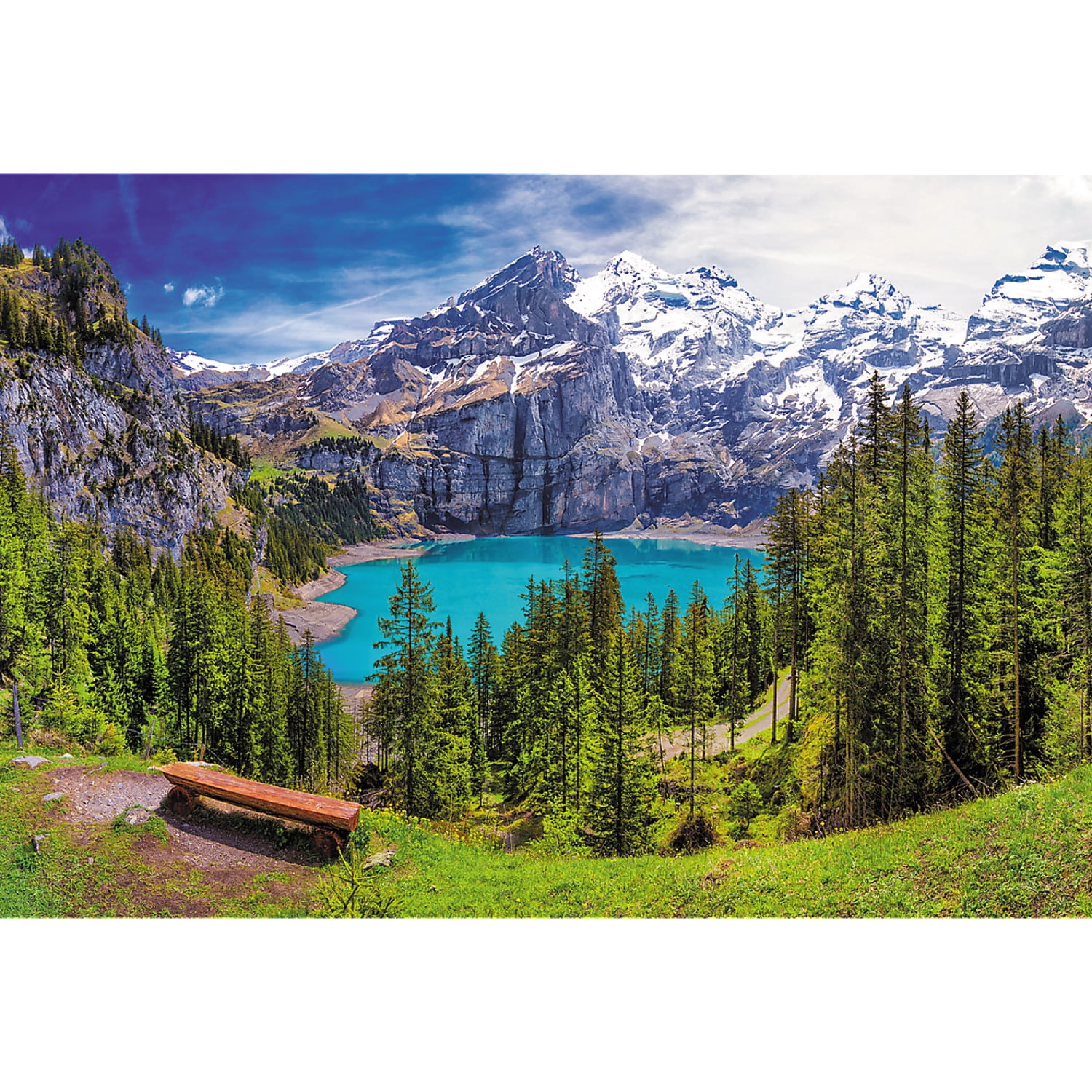 Trefl 1500 Piece Jigsaw Puzzle Lake Oeschinen, Alps, Switzerland