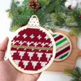 thumbnail image 5 of Christmas Wooden Cross Stitches Kits for Wooden Crafts Christmas Ornament, Christmas Tree Decorations, 5 of 5