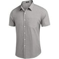 thumbnail image 3 of Chemise Décontractée pour Homme à Boutons en Chambray pour Affaires, 3 of 6