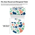 thumbnail image 7 of HELLHERO Cartoon Cows Color Block Toilet Cover U-Shaped Universal Machine Washable for Bathroom Home, 7 of 7
