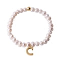 thumbnail image 1 of Pulseras Mujer de Perlas con Iniciales Oro 18k LuckyLy, Modelo Galia blanco UNITALLA, 1 of 6