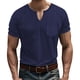 thumbnail image 1 of pstuiky Camisas casuales de manga corta para hombre, Camiseta de manga corta para hombre, informal, de color liso, de red, con cuello redondo, manga corta, ligera, de manga corta y cuello redondo. xl, 1 of 4