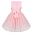 thumbnail image 3 of Girls Dress Pink Floral Star Pearl Sequin Glitter Tulle Party Gown 6 Years, 3 of 8