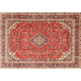 thumbnail image 1 of Ahgly Company Machine Washable Indoor Rectangle Traditional Light Copper Gold Area Rugs, 5' x 7', 1 of 7