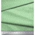 thumbnail image 2 of Soimoi Green Cotton Voile Fabric Uneven Dots Print Fabric by Yard 42 Inch Wide, 2 of 3