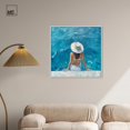 thumbnail image 3 of Poolside Couture Canvas Modern Beach Art by Art Remedy, White Frame, 30" x 30", 3 of 7