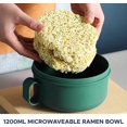 thumbnail image 4 of Microwave Ramen Bowl Set Noodle Bowl with Lid (Green), 4 of 5
