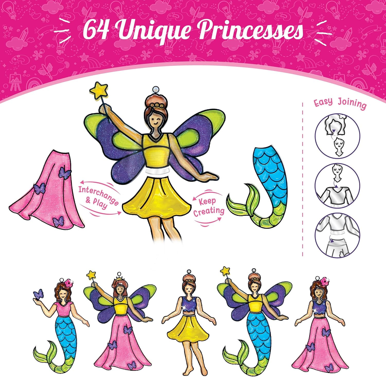 Imagimake Window Art Princess  Girls Toys Age 6-8
