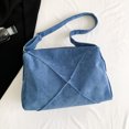 thumbnail image 2 of Bolso Mujer Pana Bandolera Casual Correa Ajustable Compras Tote Azul, 2 of 8