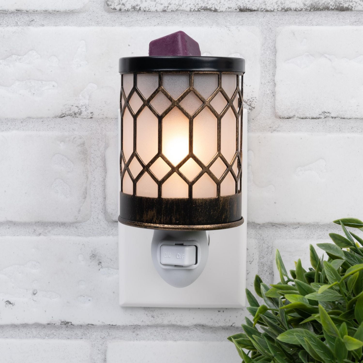 Réchauffeur de cire Accent de ScentSationals - Bronze Lantern