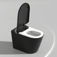thumbnail image 7 of WinZo Smart Toilet with Bidet, 17 inch Comfort Seat Height, Auto Open/Close Foot Kick Flush Heated Seat, LED Night Light, 1.28 GPF Multiple Cleaning Modes (Matte Black), 7 of 7
