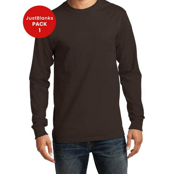 JustBlanks Tall Long Sleeve Essential T Shirt Comfort Versatility Casual Style