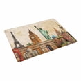 thumbnail image 2 of MKHERT Vintage World Landmarks Collage of Statue of Liberty Eiffel Tower and Big Ben Doormat Rug Home Decor Floor Mat Bath Mat 23.6x15.7 inch, 2 of 3