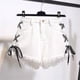 thumbnail image 2 of Pantalones cortos de mezclilla para mujer Pantalones cortos sueltos de Jean para niña Pantalones ajustados de cintura alta, Blanco, M Inevent AP001242-02B, 2 of 7