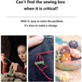 thumbnail image 6 of Portable Travel Home Small Sewing Box, Mini Sewing Kits Storage-Box, Beginners DIY Sewing Thread Needle Threader Scissors Kit（White.Boxes Home and Travel Quick Fix Sewing Kit, 6 of 8