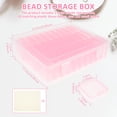 thumbnail image 2 of Wekvgz Bead Organizer Box Plastic Bead Storage Container Portable Small Bead Storage Box with 132 Labels Bead Storage Case Bead Organizer Container for Holding Necklace Bracelet Earring, 2 of 11