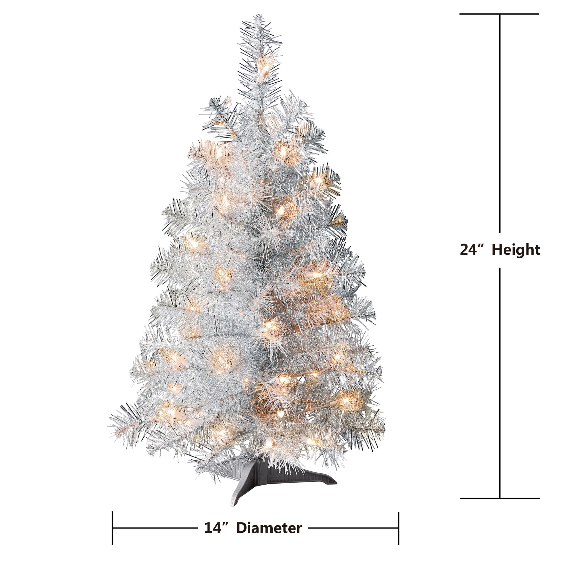 Walmart silver christmas tree Clearance