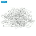 thumbnail image 3 of Uxcell Safety Pins 1.97 Inch Large Metal Sewing Pins White 50Pcs, 3 of 5