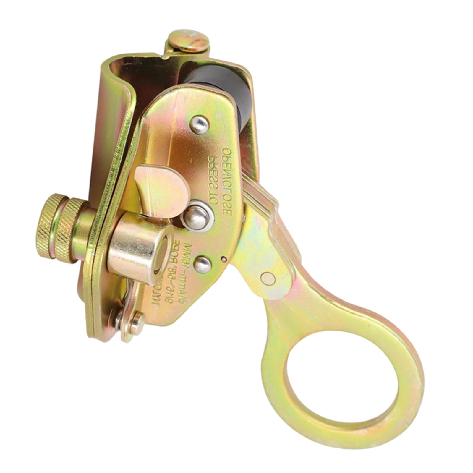 Wswqop Rope Grab Fall Arrester Protection Stopper Sturdy Arrest Ascender Rope Protector Gold Color