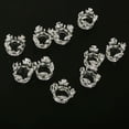thumbnail image 4 of 20 piezas de manualidades navideñas, decoración del hogar, espaciadoras de corona chapadas en plata y oro para joyas de bricolaje Soledad Aleación de encantos hallazgos joyería, 4 of 10