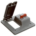 thumbnail image 1 of E9G2GTNR Field Service 2 Gang PVC GFCI & Toggle Switch Box Cover, 1 of 1