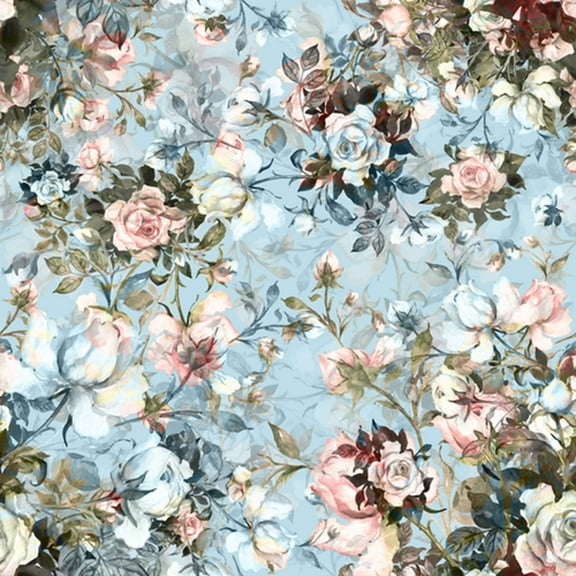 MuralsPrint Gardian Roses Removable Wallpaper - 10'ft H x 24''inch W