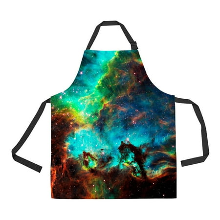 

ABPHQTO Vivid Universe Nasa Apron Home Kitchen Apron with Pockets
