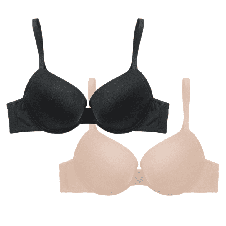 Smart & Sexy Plus Signature Lace Push-up Bra 2-pack Black Hue/in