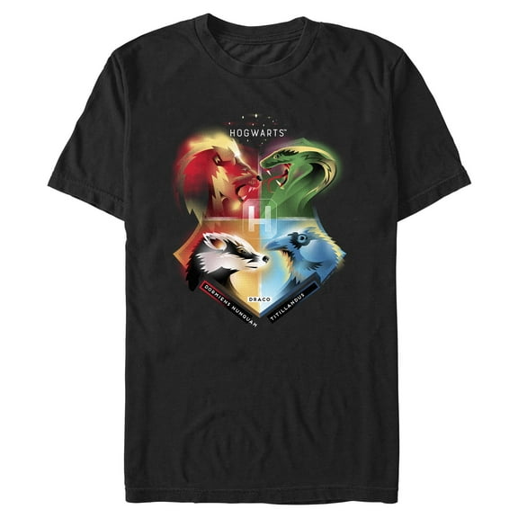 Mens Harry Potter Hogwarts' Four Houses T Shirt