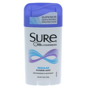 Sure Deodorant Invisible Solid -Regular by Sure - 2.6 oz Deodorant Stick