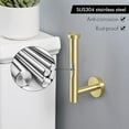 thumbnail image 3 of VirgilSon Toilet Roll Holder Bathroom Tissue Paper Dispenser SUS304 Stainless Steel Wall Mounted Brushed Brass, 3 of 9
