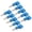 Blue, variant on Rupoun 10pcs 4mm Stackable Banana Plug Connectors Solderless for Security Accessories, Red (3.94 inches / 10 cm)