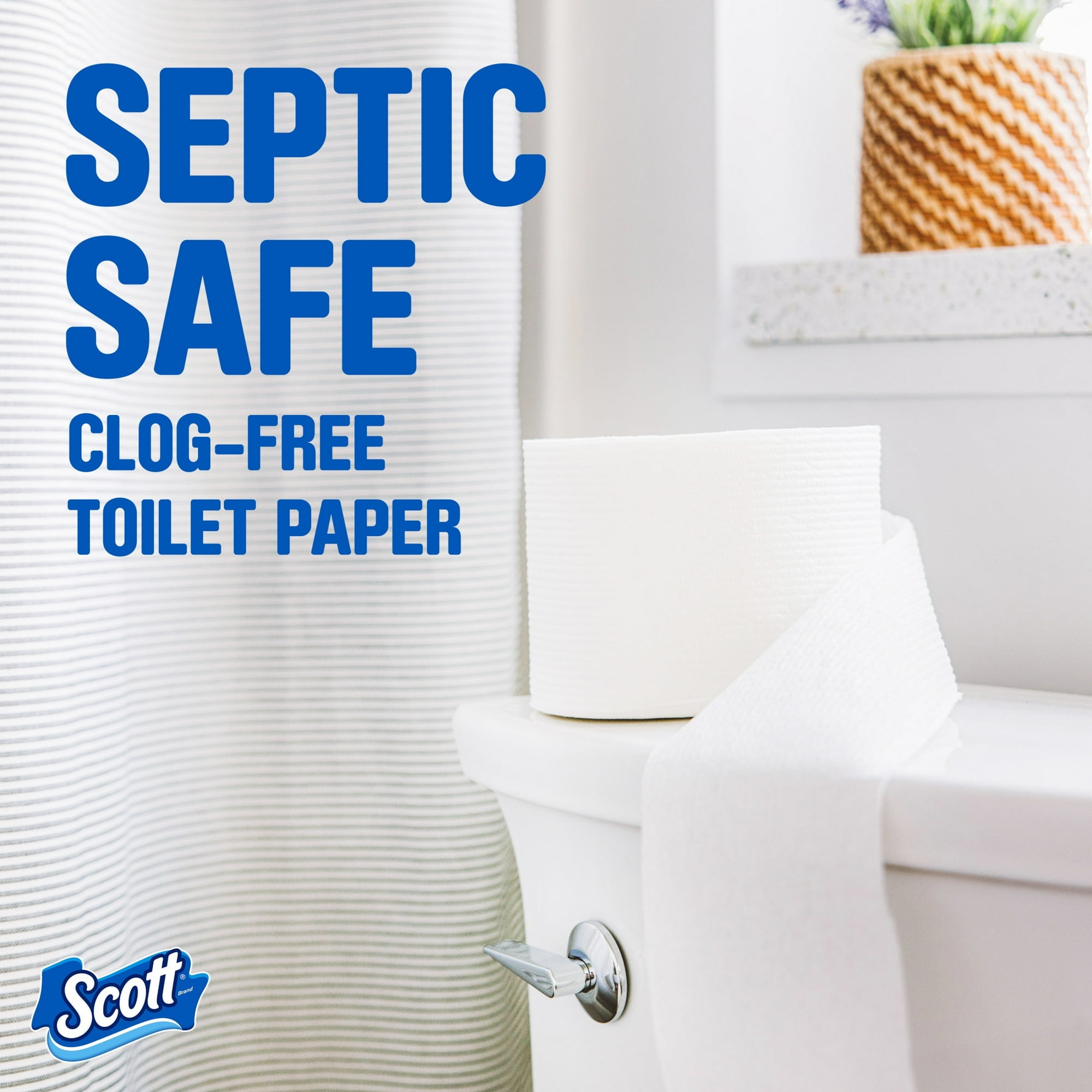 Scott ComfortPlus Toilet Paper, 12 Double Rolls (Pack of 4)
