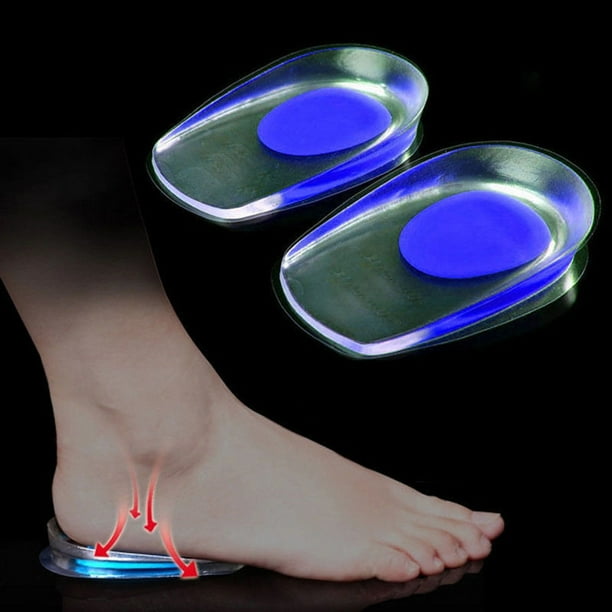 1 Pair Heel Cup Plantar Fasciitis Shoe Inserts Silicone Feet Heel