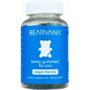 BEARVANA Peach Support Gummies for Women, Fitness Supplement with Maca Root, Fenugreek, Vitamins, Berry Flavor, 60 Ct