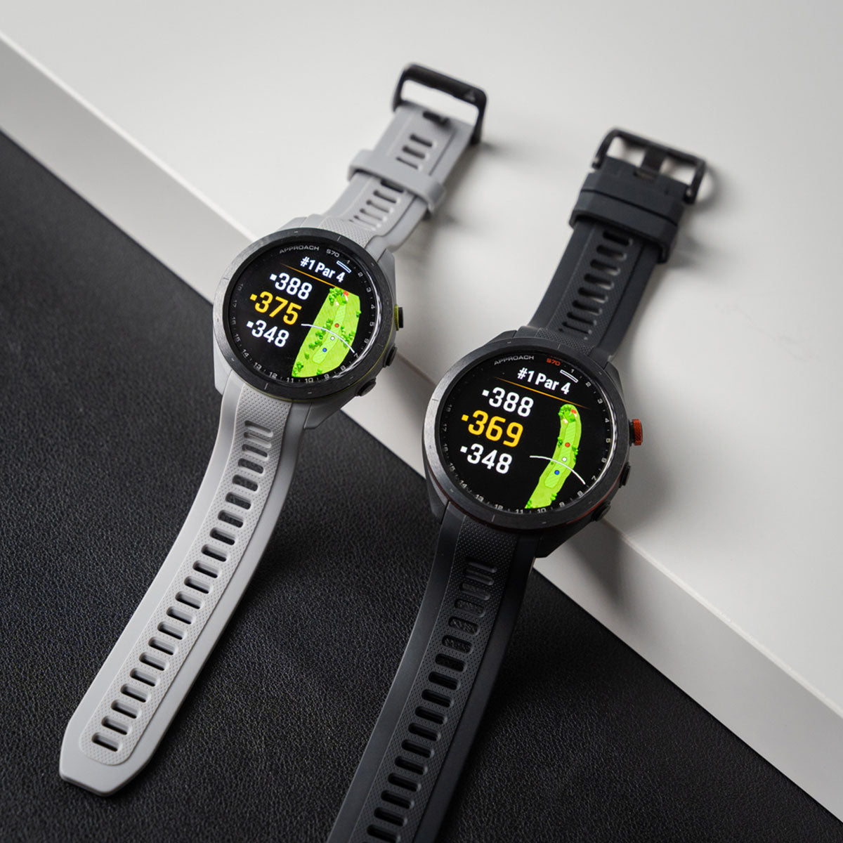 Garmin Approach S70 (Black, 47mm) Golf GPS Watch Gift Box Bundle with PlayBetter Screen Protectors, Wall Adapter & Hard Case