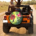 thumbnail image 3 of KAKALAD Two Hummingbirds Flower 02 Spare Tire Cover Universal Vehicle Accessories Buckle Car Tools 16”in, 3 of 6