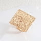 thumbnail image 4 of Stainless Steel Irregular Geometric Open Rings For Women Gold Color Texture Couple Wedding Ring Trendy Elegant Aesthetic Jewelry, 4 of 4