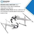 thumbnail image 5 of ECCPP Power Window Regulator Pair Set Front Side Replacement fit for 2007-2008 For Isuzu i-370 i-290 2004-2012 For chevy Colorado For GMC Canyon with Motor Assembly 15922914 15922915, 5 of 5