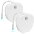 thumbnail image 1 of FYBTO 19-Color Motion Sensor LED Toilet Bowl Seat Night Light, 6 Dimming Levels, Ambient Light Detection, Battery-Powered, TGTSNL-2PCS, White (2 Pack), 1 of 5