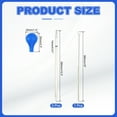 thumbnail image 2 of Pipetas de goteo graduadas Uxcell 4 piezas 50ml reutilizables de vidrio borosilicato para transferencia de líquidos para laboratorio, química, transparente, 2 of 6