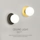 thumbnail image 1 of Lámpara de pared minimalista para mesita de noche, lámpara de pared de lujo para sala de estar, dormitorio, pasillo, escaleras de hotel, luz creativa, 1 of 5
