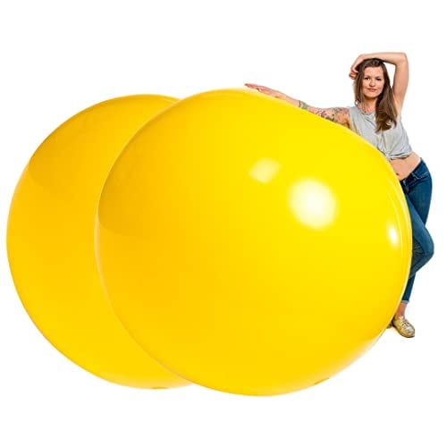 Pack x2 | Globos Gigantes Color Amarillo 72 pulgadas