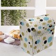 thumbnail image 3 of Abstract Stand Mixer Cover, Trippy Geometric Circles Dotted Yellow Rounds on Zig Zag Lines Background Art Print, Kitchen Appliance Organizer Bag Cover with Pockets, 5 Quarts, Aqua, by Ambesonne, 3 of 4