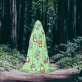 thumbnail image 5 of Honeii Spring Gnome Print Poncho Cape, Cloak Coat, Snuggly Hooded Wearable Blanket, Hooded Cape For Teenagers,Halloween Costumes-Small, 5 of 7
