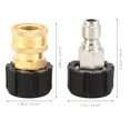thumbnail image 2 of USHOBE 2Pcs Quick Release Pressure Washer Fittings Copper Hose Adapter Set for Professionals, 2 of 8