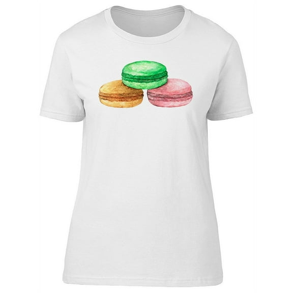 Colorful Macaroons T-Shirt Women -Image by Shutterstock, Female Large