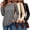 Grey-Apricot-Black, variant on 3 Pack Pullover Sweatshirts for Women Crew Neck Long Sleeve Shirts Casual Loose Fit Sweatshirts Curved Hem Tunic Tops